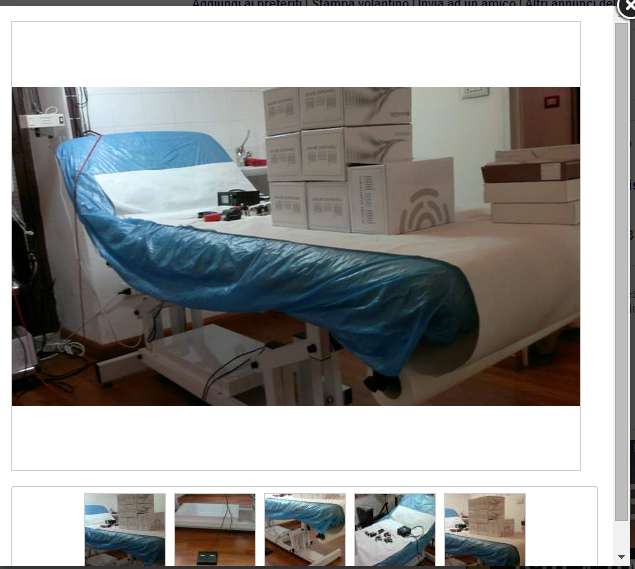 lettino elettrico massaggi