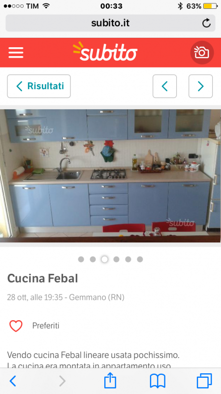 Trasporto cucina componibile