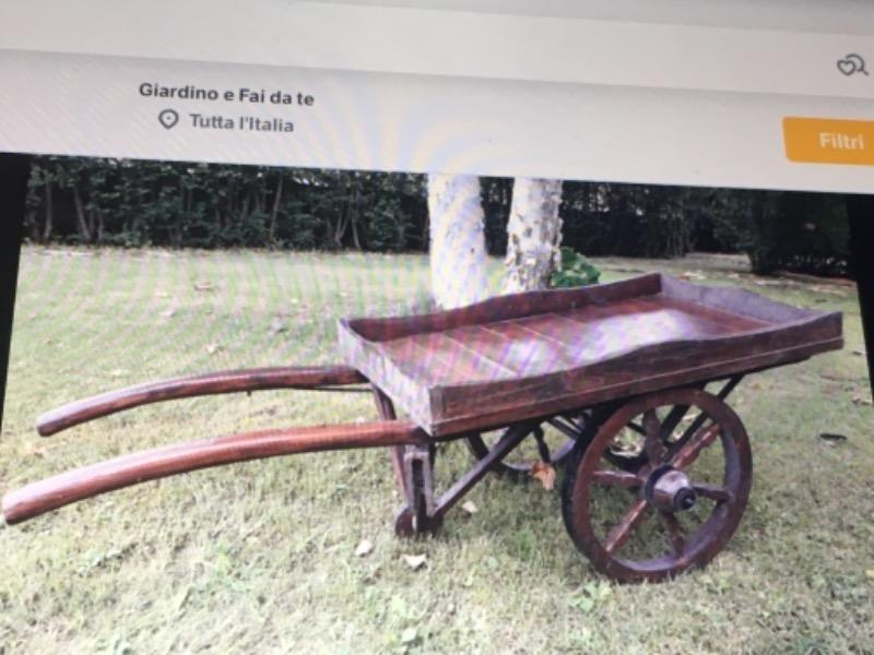 Carretto legno non smontabile