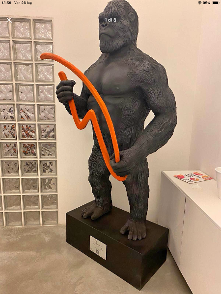 Gorilla in polistirolo